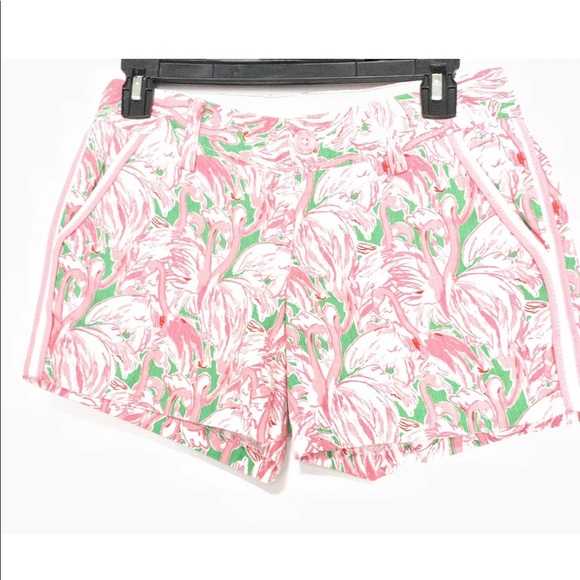 Lilly Pulitzer Callahan Shorts Flamingo Pink - Picture 4 of 9